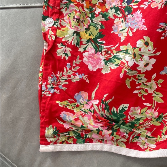 Lauren Ralph Lauren Red Floral Queen/Full Duvet Cover - Picture 5 of 5